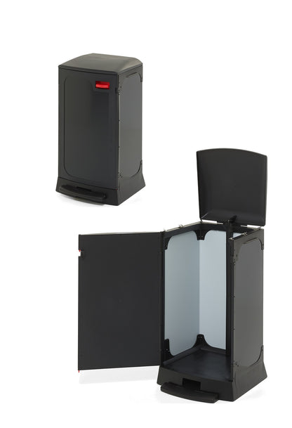Binzy Onyx poignée rouge, fermée et porte ouverte